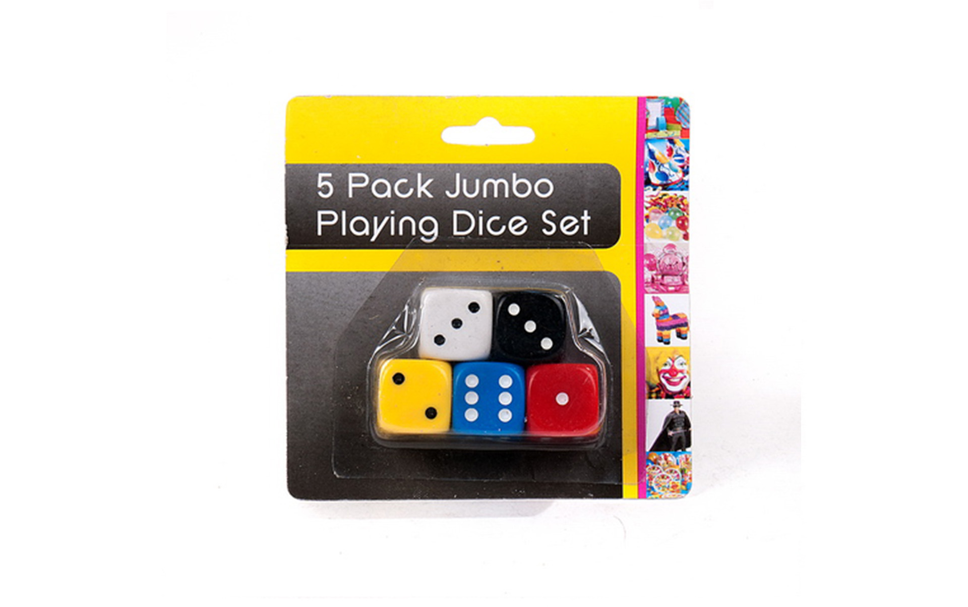 DC5006 5 PACK JUMBO PLAYING DICE SET