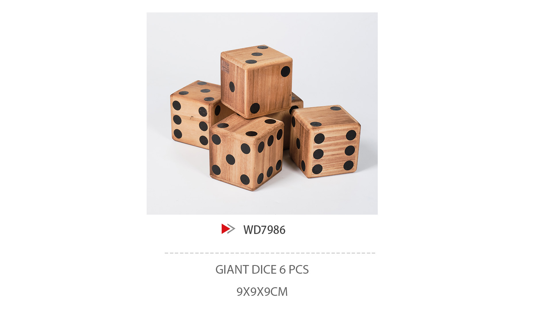 WD7986 GIANT DICE 6 PCS